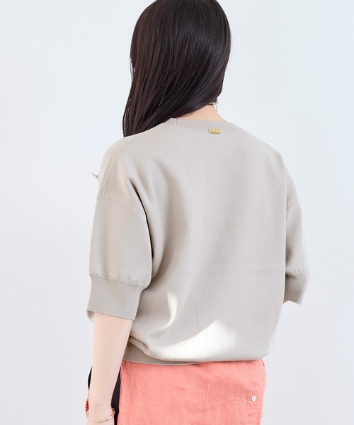 MICA&DEAL（マイカ＆ディール）の「【WEB限定カラーあり】スムースニットプルオーバー（ニット/セーター・レディース・オフホワイト/ライトベージュ/ミント/ネイビー・FREE）」の7枚目の写真