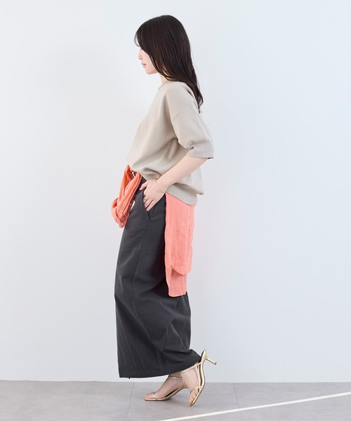 MICA&DEAL（マイカ＆ディール）の「【WEB限定カラーあり】スムースニットプルオーバー（ニット/セーター・レディース・オフホワイト/ライトベージュ/ミント/ネイビー・FREE）」の17枚目の写真