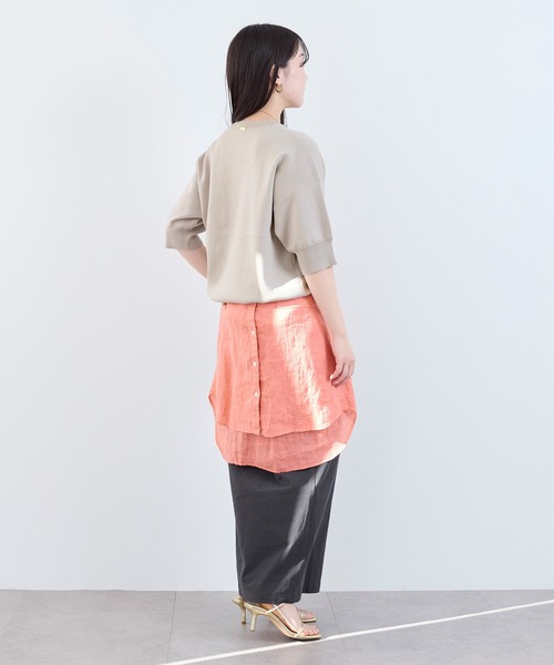 MICA&DEAL（マイカ＆ディール）の「【WEB限定カラーあり】スムースニットプルオーバー（ニット/セーター・レディース・オフホワイト/ライトベージュ/ミント/ネイビー・FREE）」の18枚目の写真