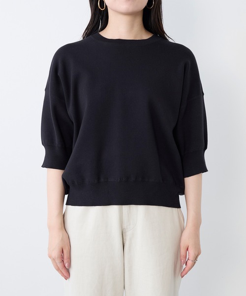 MICA&DEAL（マイカ＆ディール）の「【WEB限定カラーあり】スムースニットプルオーバー（ニット/セーター・レディース・オフホワイト/ライトベージュ/ミント/ネイビー・FREE）」の8枚目の写真