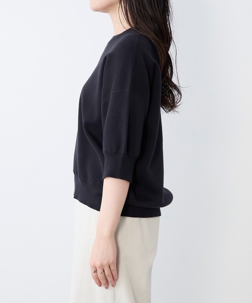 MICA&DEAL（マイカ＆ディール）の「【WEB限定カラーあり】スムースニットプルオーバー（ニット/セーター・レディース・オフホワイト/ライトベージュ/ミント/ネイビー・FREE）」の9枚目の写真