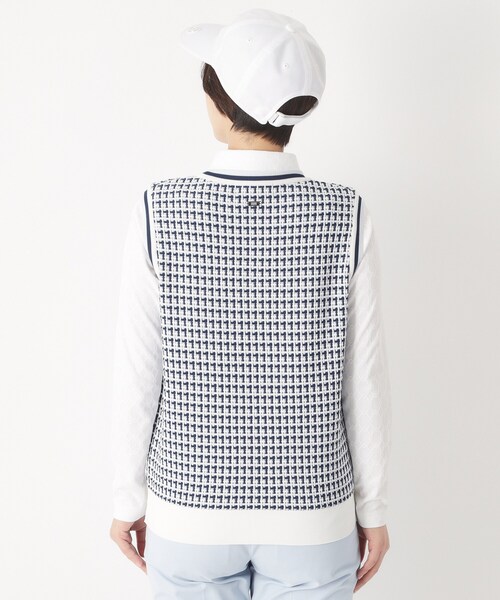 adabat（アダバット）の「サマーツイードニットベスト（ベスト・レディース・ピンク/ネイビー・40/38）」の13枚目の写真