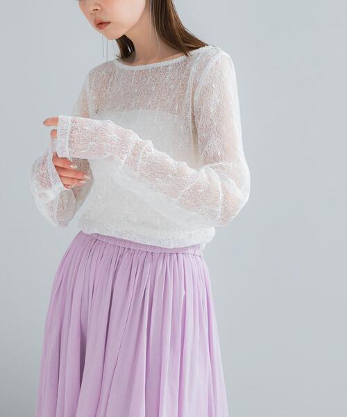 URBAN RESEARCH ROSSO WOMEN(アーバンリサーチ ロッソ)の「ELENDEEK EMBROIDERY SKIN CS(その他トップス・レディース・オフホワイト/ブラック・FREE)」の1枚目の写真