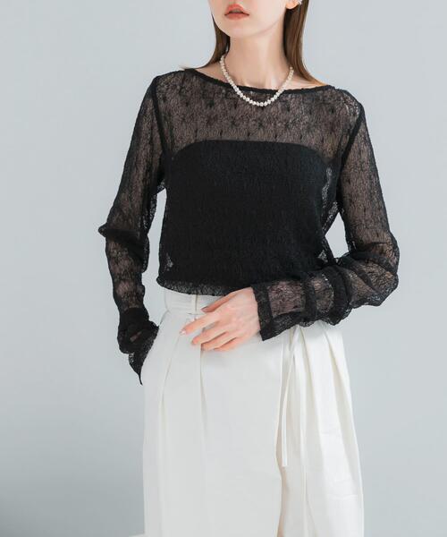 URBAN RESEARCH ROSSO WOMEN(アーバンリサーチ ロッソ)の「ELENDEEK EMBROIDERY SKIN CS(その他トップス・レディース・オフホワイト/ブラック・FREE)」の2枚目の写真