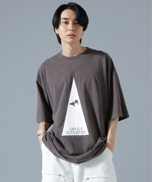 DANKE SCHON（ダンケシェーン）の「DankeSchon/ダンケシェーン/OVERDYE CATTLEMUTILATION S/S TEE（Tシャツ/カットソー・メンズ・ブラック・L/M）」の2枚目の写真
