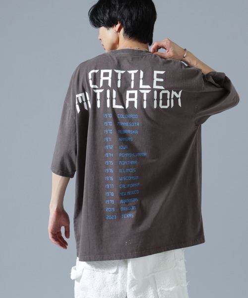 DANKE SCHON（ダンケシェーン）の「DankeSchon/ダンケシェーン/OVERDYE CATTLEMUTILATION S/S TEE（Tシャツ/カットソー・メンズ・ブラック・L/M）」の3枚目の写真