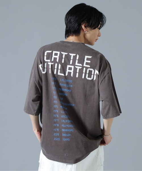 DANKE SCHON（ダンケシェーン）の「DankeSchon/ダンケシェーン/OVERDYE CATTLEMUTILATION S/S TEE（Tシャツ/カットソー・メンズ・ブラック・L/M）」の4枚目の写真