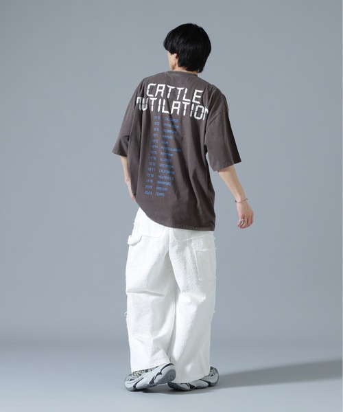 DANKE SCHON（ダンケシェーン）の「DankeSchon/ダンケシェーン/OVERDYE CATTLEMUTILATION S/S TEE（Tシャツ/カットソー・メンズ・ブラック・L/M）」の6枚目の写真