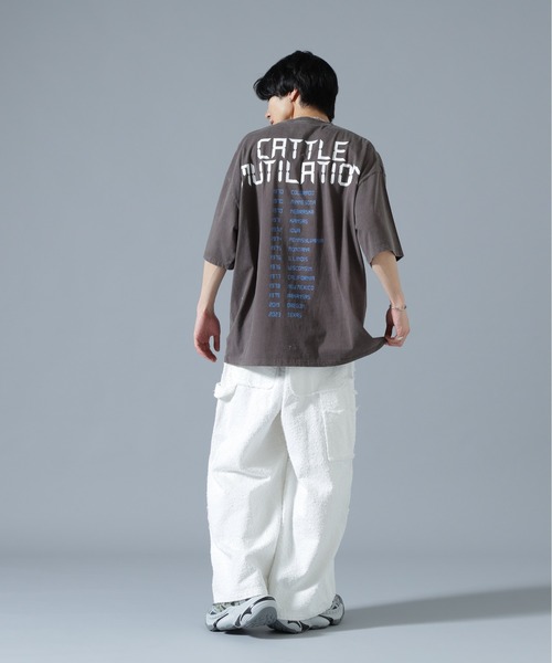 DANKE SCHON（ダンケシェーン）の「DankeSchon/ダンケシェーン/OVERDYE CATTLEMUTILATION S/S TEE（Tシャツ/カットソー・メンズ・ブラック・L/M）」の7枚目の写真