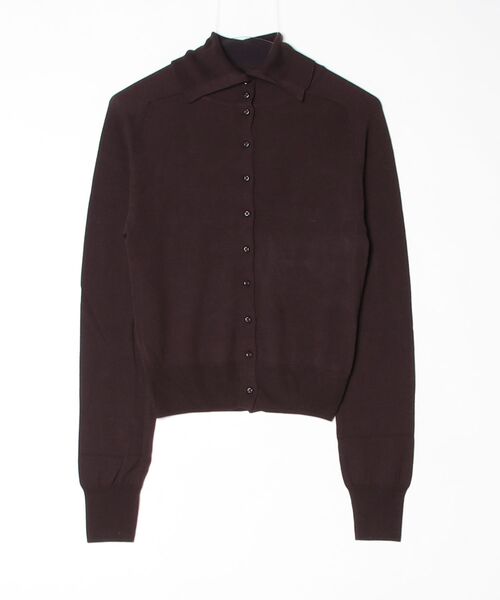 TODAYFUL（トゥデイフル）の「Tencelwool Highneck Knit（カーディガン/ボレロ・レディース・ブラック/ブラウン/グレー・FREE）」の3枚目の写真