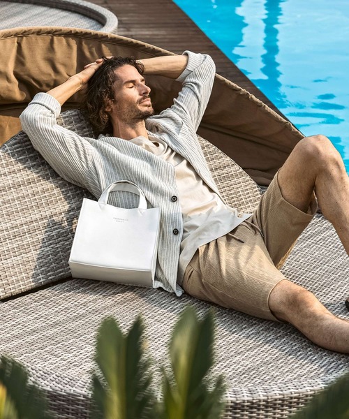 1PIU1UGUALE3  RELAX （ウノピゥウノウグァーレトレ リラックス）の「1PIU1UGUALE3 RELAX(ウノピゥウノウグァーレトレ リラックス)リネンブレンド ジャガードハーフスラックス（その他パンツ・メンズ・ブルー/ブラック/ベージュ・XXL/XL/L/M/S）」の15枚目の写真