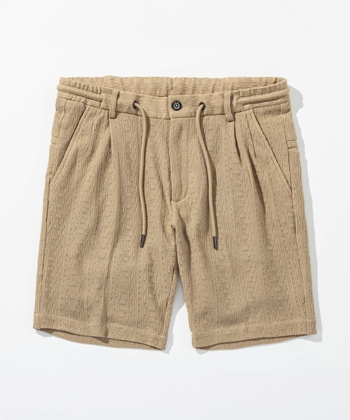 1PIU1UGUALE3  RELAX （ウノピゥウノウグァーレトレ リラックス）の「1PIU1UGUALE3 RELAX(ウノピゥウノウグァーレトレ リラックス)リネンブレンド ジャガードハーフスラックス（その他パンツ・メンズ・ブルー/ブラック/ベージュ・XXL/XL/L/M/S）」の12枚目の写真