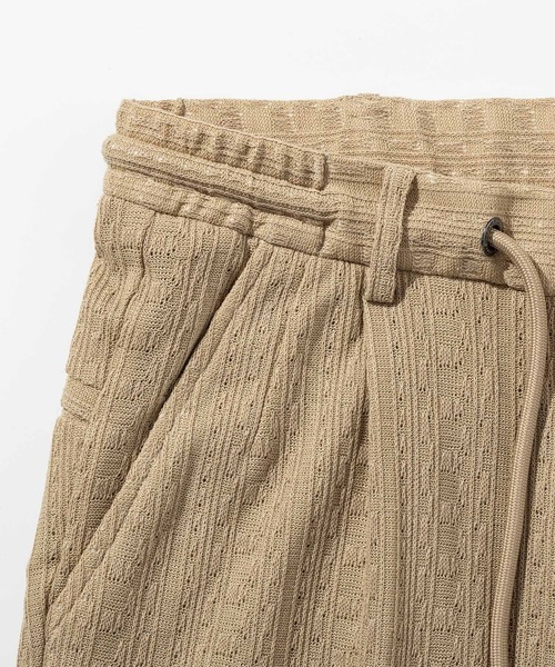 1PIU1UGUALE3  RELAX （ウノピゥウノウグァーレトレ リラックス）の「1PIU1UGUALE3 RELAX(ウノピゥウノウグァーレトレ リラックス)リネンブレンド ジャガードハーフスラックス（その他パンツ・メンズ・ブルー/ブラック/ベージュ・XXL/XL/L/M/S）」の14枚目の写真