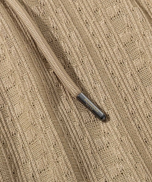 1PIU1UGUALE3  RELAX （ウノピゥウノウグァーレトレ リラックス）の「1PIU1UGUALE3 RELAX(ウノピゥウノウグァーレトレ リラックス)リネンブレンド ジャガードハーフスラックス（その他パンツ・メンズ・ブルー/ブラック/ベージュ・XXL/XL/L/M/S）」の5枚目の写真