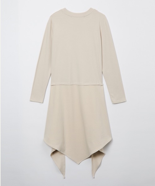 leinwande（ラインヴァンド）の「Scarf Long T-Shirt（Tシャツ/カットソー・レディース・アイボリー/グレー/ネイビー系/ブラウン・ONE SIZE）」の19枚目の写真