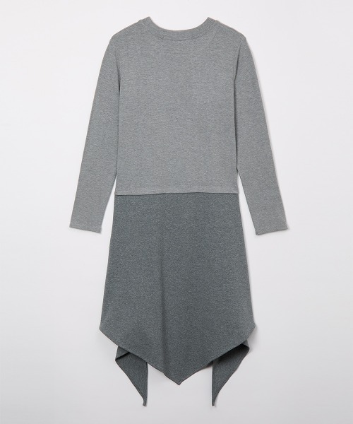 leinwande（ラインヴァンド）の「Scarf Long T-Shirt（Tシャツ/カットソー・レディース・アイボリー/グレー/ネイビー系/ブラウン・ONE SIZE）」の10枚目の写真