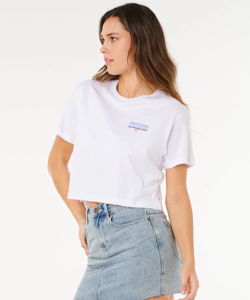 rip curl(リップカール)の「RIP CURL/リップカール 半袖 Tシャツ レディース HAYLEY O CROP TEE 0MRWTE(Tシャツ/カットソー・レディース・ホワイト・XS/S)」の9枚目の写真
