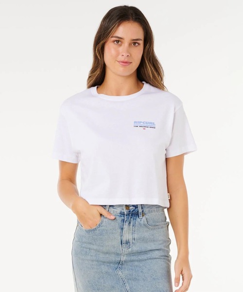 rip curl(リップカール)の「RIP CURL/リップカール 半袖 Tシャツ レディース HAYLEY O CROP TEE 0MRWTE(Tシャツ/カットソー・レディース・ホワイト・XS/S)」の7枚目の写真