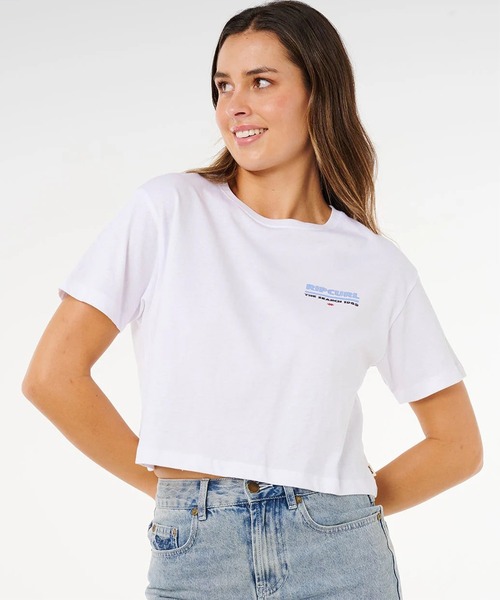 rip curl(リップカール)の「RIP CURL/リップカール 半袖 Tシャツ レディース HAYLEY O CROP TEE 0MRWTE(Tシャツ/カットソー・レディース・ホワイト・XS/S)」の6枚目の写真