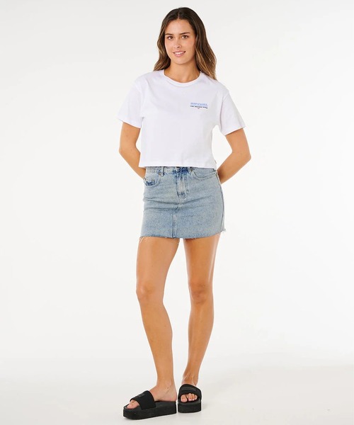 rip curl(リップカール)の「RIP CURL/リップカール 半袖 Tシャツ レディース HAYLEY O CROP TEE 0MRWTE(Tシャツ/カットソー・レディース・ホワイト・XS/S)」の4枚目の写真