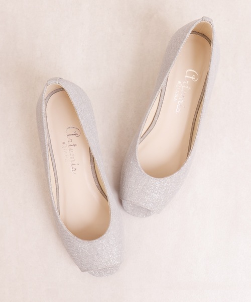 artemis by DIANA（アルテミスバイダイアナ）の「ウェッジソール　オープントゥパンプス（パンプス・レディース・ブラック/グレー/ベージュ・22.0cm/22.5cm/23.0cm/23.5cm/24.0cm/24.5cm/25.0cm）」の6枚目の写真