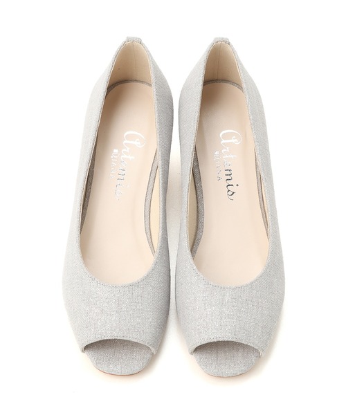 artemis by DIANA（アルテミスバイダイアナ）の「ウェッジソール　オープントゥパンプス（パンプス・レディース・ブラック/グレー/ベージュ・22.0cm/22.5cm/23.0cm/23.5cm/24.0cm/24.5cm/25.0cm）」の11枚目の写真