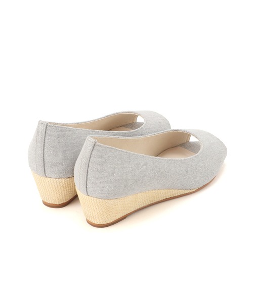 artemis by DIANA（アルテミスバイダイアナ）の「ウェッジソール　オープントゥパンプス（パンプス・レディース・ブラック/グレー/ベージュ・22.0cm/22.5cm/23.0cm/23.5cm/24.0cm/24.5cm/25.0cm）」の12枚目の写真