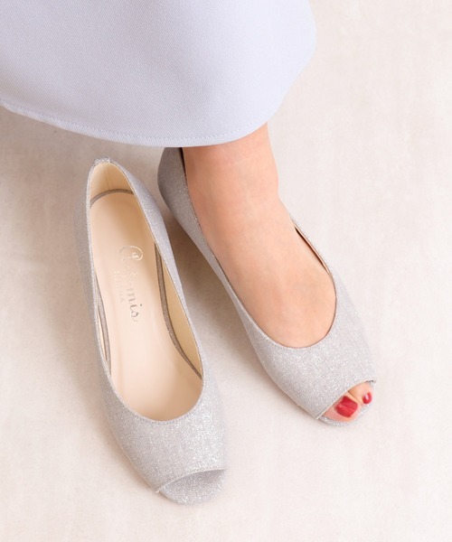 artemis by DIANA（アルテミスバイダイアナ）の「ウェッジソール　オープントゥパンプス（パンプス・レディース・ブラック/グレー/ベージュ・22.0cm/22.5cm/23.0cm/23.5cm/24.0cm/24.5cm/25.0cm）」の17枚目の写真