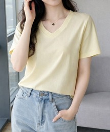 ベーシックVネックTシャツ