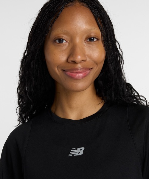 NEW BALANCE(ニューバランス)の「インフィニティプロペルTシャツ(Tシャツ/カットソー・レディース・ホワイト/ブラック・MEDIUM/LARGE/SMALL)」の6枚目の写真