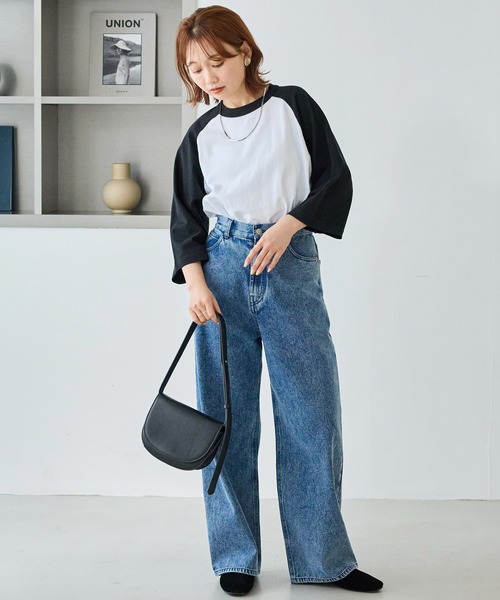 SCREEN STARS（スクリーンスターズ）の「【SCREENSTARS】ラグラン Tシャツ（Tシャツ/カットソー・レディース・ブラック/ネイビー・S/L/M）」の10枚目の写真