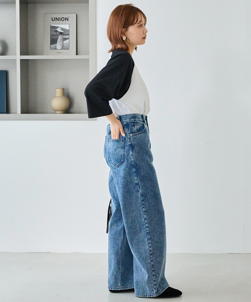 SCREEN STARS（スクリーンスターズ）の「【SCREENSTARS】ラグラン Tシャツ（Tシャツ/カットソー・レディース・ブラック/ネイビー・S/L/M）」の13枚目の写真