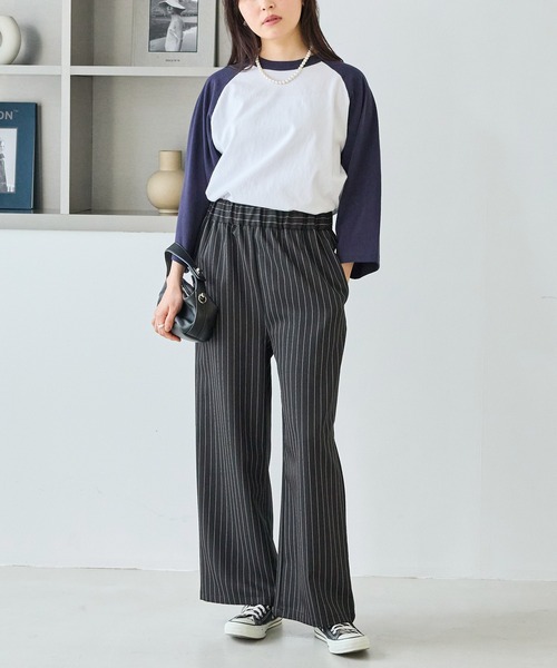 SCREEN STARS（スクリーンスターズ）の「【SCREENSTARS】ラグラン Tシャツ（Tシャツ/カットソー・レディース・ブラック/ネイビー・S/L/M）」の19枚目の写真