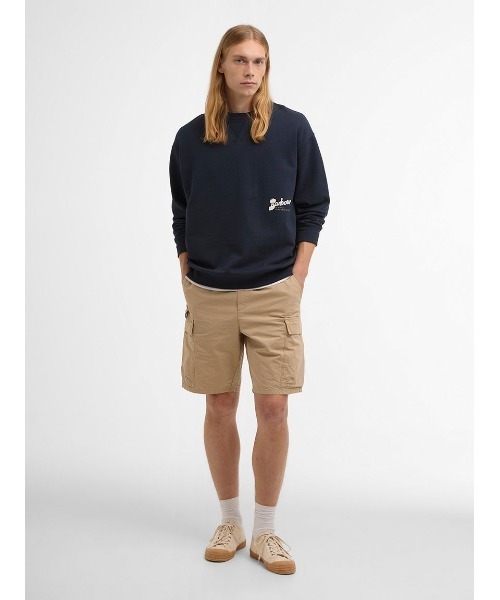 Barbour(バブアー)の「Blythe クルーネック スウェット(スウェット・メンズ・ネイビー/ベージュ・MEDIUM/X-SMALL/SMALL)」の8枚目の写真