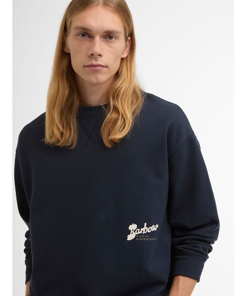 Barbour(バブアー)の「Blythe クルーネック スウェット(スウェット・メンズ・ネイビー/ベージュ・MEDIUM/X-SMALL/SMALL)」の11枚目の写真