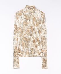 GANNI（ガニー）の「Printed Velour Jersey Turtlene T4356（Tシャツ/カットソー）」