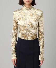 GANNI | Printed Velour Jersey Turtlene T4356(Tシャツ/カットソー)