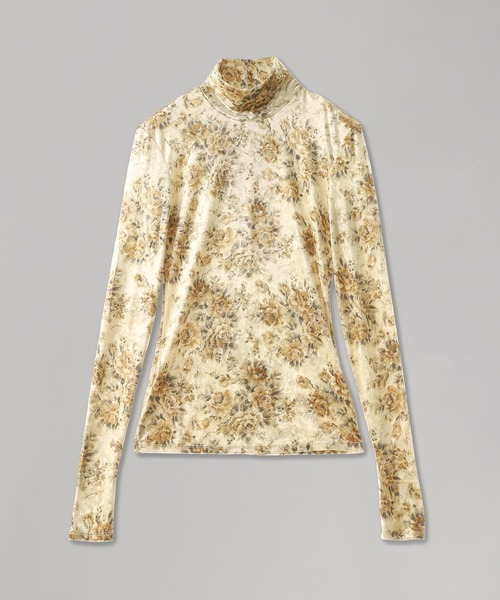 GANNI（ガニー）の「Printed Velour Jersey Turtlene T4356（Tシャツ/カットソー・メンズ・マルチ・36）」の2枚目の写真