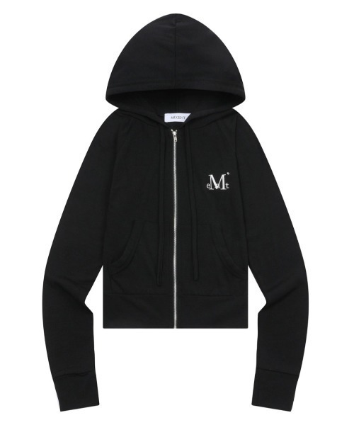 MUCENT(ムセント)の「A'GEM/9 × .kom 『MUCENT/ムセント』 LIGHT UP CROP HOOD ZIP-UP/ライトアップクロップジップアップパーカー(パーカー・レディース・ブラック/グレー/ホワイト・FREE)」の9枚目の写真