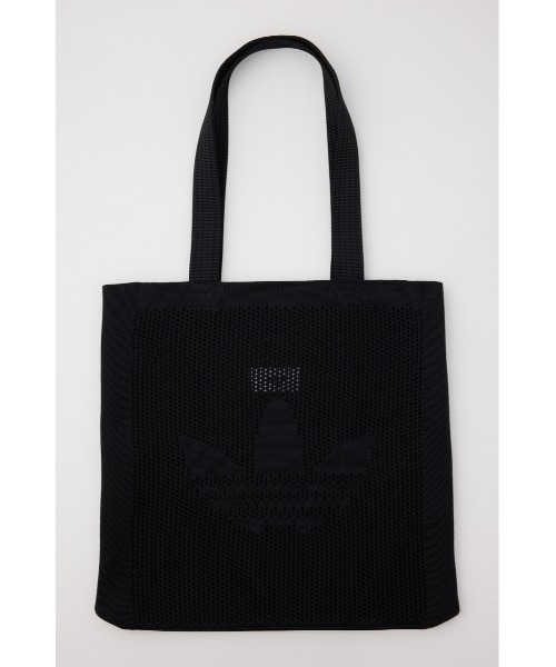 adidas Originals(アディダスオリジナルス)の「クロシェ トート バッグ(ショルダーバッグ・レディース・アイボリー/ブラック・FREE)」の2枚目の写真