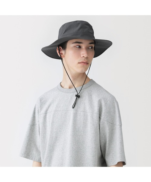 無印良品（ムジルシリョウヒン）の「ＵＶカット日陰を持ち歩くサファリハット（ハット・レディース・ブラウン系/ダークグレー/サンドベージュ・56.5-59cm）」の19枚目の写真