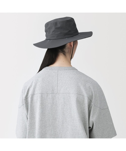 無印良品（ムジルシリョウヒン）の「ＵＶカット日陰を持ち歩くサファリハット（ハット・レディース・ブラウン系/ダークグレー/サンドベージュ・56.5-59cm）」の18枚目の写真