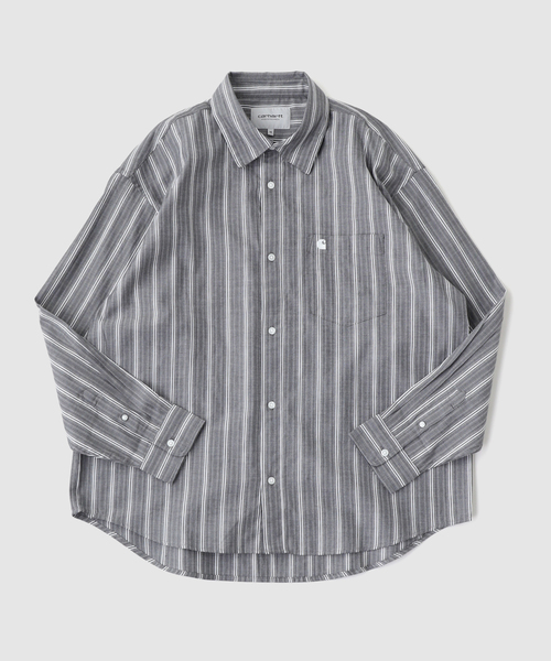 Carhartt WIP(カーハートダブリューアイピー)の「CARHARTT WIP / カーハート ダブリューアイピー L/S BEALE SHIRT(シャツ/ブラウス・メンズ・ブラック・MEDIUM/SMALL)」の1枚目の写真