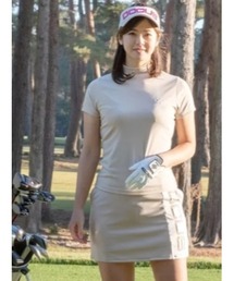 A AMEL（エイメル）の「【DOCUS】(ドゥーカス)レディース サイドビッグロゴ ストレッチスカート（ゴルフグッズ）」