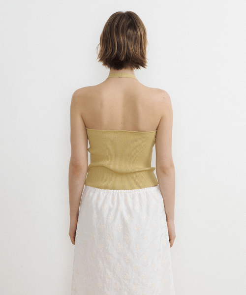 LUCIR ZU（ルシールズ）の「Airy Halter Knit Top (green)（ニット/セーター・レディース・その他・FREE）」の2枚目の写真