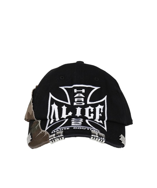 NUBIAN x ALICE CAMO SPLIT MOTO COUTURE CAP (EXCLUSIVE)（キャップ