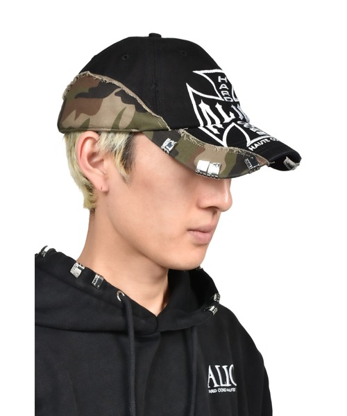 NUBIAN x ALICE CAMO SPLIT MOTO COUTURE CAP (EXCLUSIVE)（キャップ
