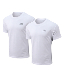 [2 PACK] ESSENTIAL PACK MUSCLE FIT T-SHIRTS [WHITE]