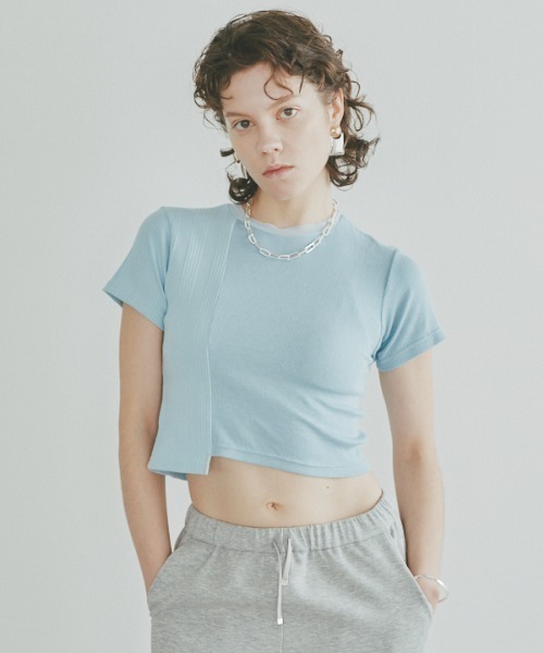 Muel Chic（ミュエルシック）の「Ease CS  イーズカットソー（Tシャツ/カットソー・レディース・スカイブルー/ピンク/ブラック/ホワイト・FREE）」の4枚目の写真