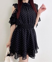 INGNI（イング）の「2Wayリボン肩あきフリルミニワンピース（ワンピース）」